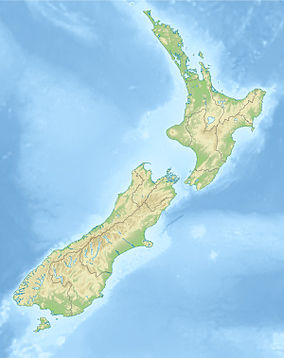 Map showing the location of Mount Aspiring National Park