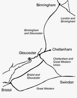 Sketchmap of Railway described on this page