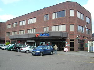 Main station building at Dorking.