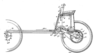 Duryea motor vehicle patent 653224 diagram excerpt crop.png