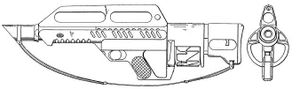A diagram of the firearm