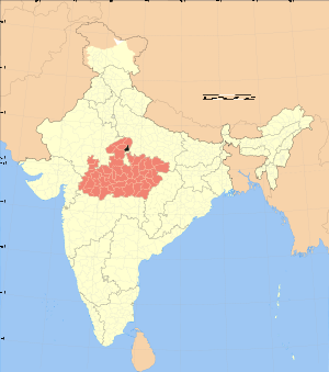 Madhya Pradesh district location map Datia.svg