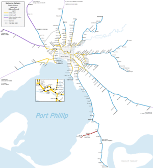 Craigieburn line map