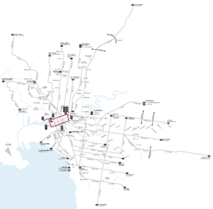 Melbourne trams route city circle map.png