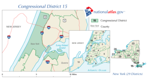 Map of Rangel's congressional district