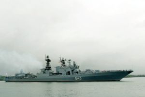 Marshal Shaposhnikov (BPK 543) at sea.