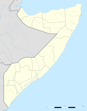 Hobyo is located in Somalia