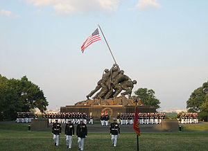 USMC War Memorial Sunset Parade 2008-07-08-2.jpg