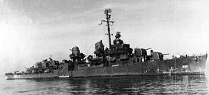 USS Newcomb at sea