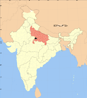 Uttar Pradesh district location map Jalaun.svg