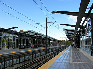 Wet Mount Baker Station platform.jpg