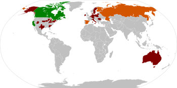 A world map depicting countries and states in which salvia sales are restricted.