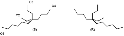 Enantiomers of 5-ethyl-5-propylundecane