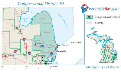 Congressional District 10, served by Republican Candice Miller