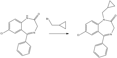 Prazepam synthesis 2.png