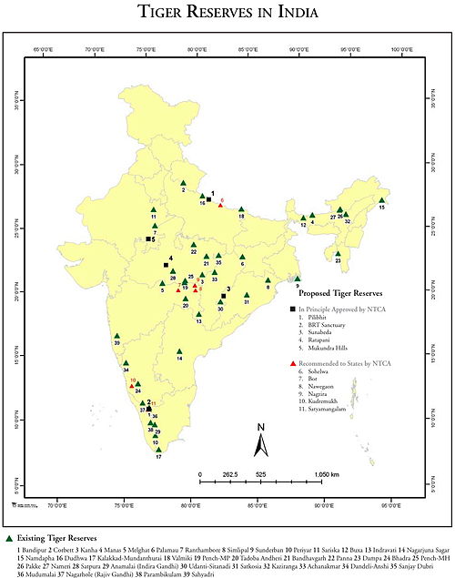 Tiger Reserves in India (2011)