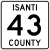 Isanti County Route 43 MN.svg