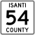 Isanti County Route 54 MN.svg