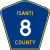 Isanti County Route 8 MN.svg