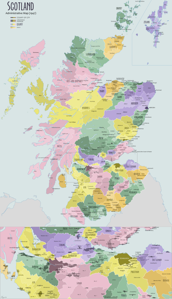 Scotland Administrative Map 1947.png