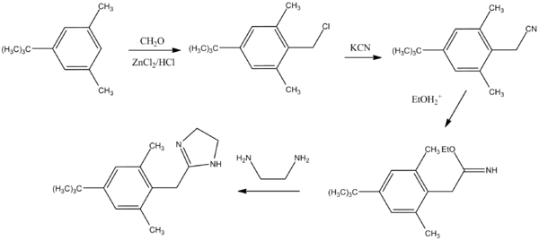 Xylometazoline synthesis.png