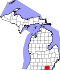 Lenawee County map