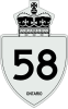 Highway 58 shield