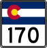 State Highway 170 marker