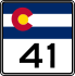 State Highway 41 marker