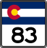 State Highway 83 marker