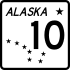 Alaska Route 10 marker