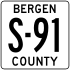 Bergen County Route S-91 NJ.svg