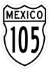 Federal Highway 105 shield