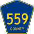 County Route 559 marker