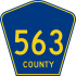 County Route 563 marker