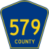 County Route 579 marker