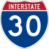 Interstate 30 marker