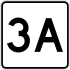 Route 3A marker