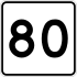 Route 80 marker