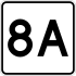 Route 8A marker