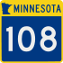 Trunk Highway 108 marker