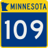 Trunk Highway 109 marker