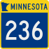 Trunk Highway 236 marker