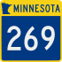 Trunk Highway 269 marker