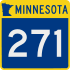 Trunk Highway 271 marker