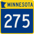 Trunk Highway 275 marker