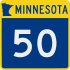 Trunk Highway 50 marker
