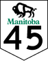 Manitoba Highway 45 shield