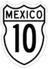 Federal Highway 10 shield