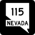 State Route 115 marker